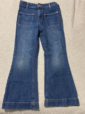 ZARA faded flare girls jeans size 8